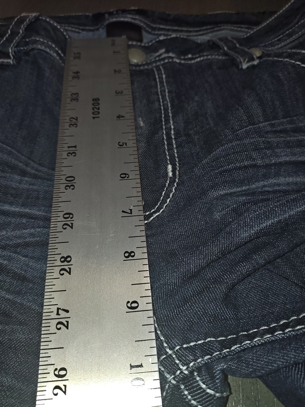Suko Jeans Woman Dark Distressed,Embroidery,Bootcut,Size 14 - Picture 6 of 12